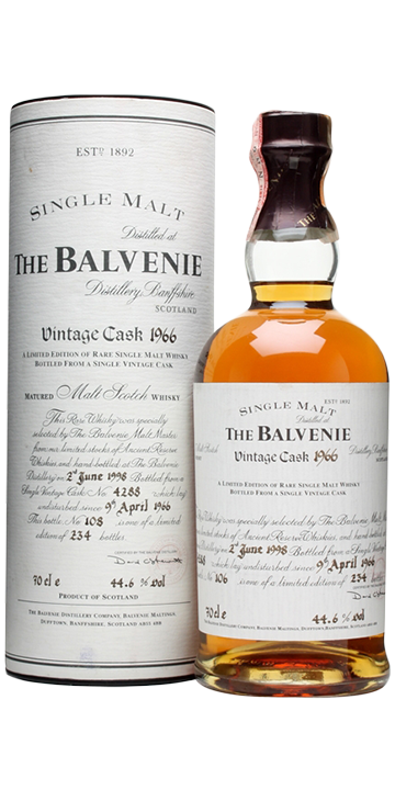 Whisky Of Scotland Balvenie 32 Year Οld Vintage Cask 1966 one of 234 bottles Whisky Of Scotland Balvenie 32 Year Οld Vintage Cask 1966 one of 234 bottles
