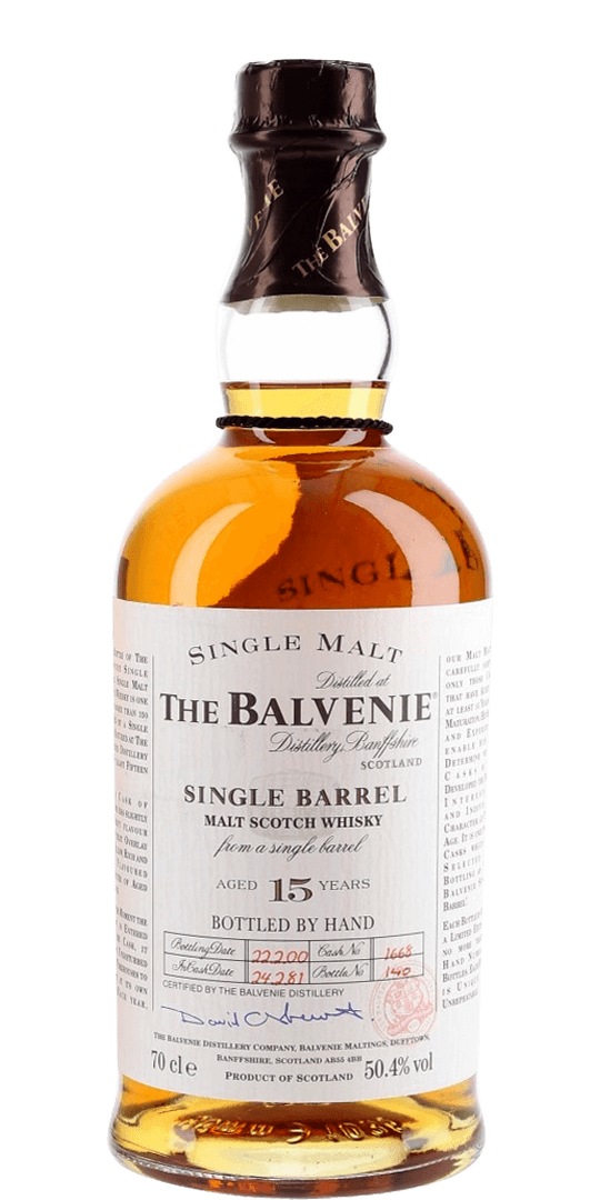 Whisky Of Scotland Balvenie 15 year old Single Barrel 1981 Whisky Of Scotland Balvenie 15 year old Single Barrel 1981