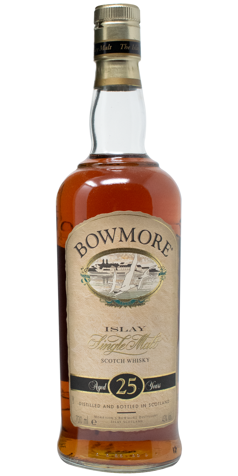 Whisky Of Scotland Bowmore 25 Year Old (Old Bottling) Whisky Of Scotland Bowmore 25 Year Old (Old Bottling)